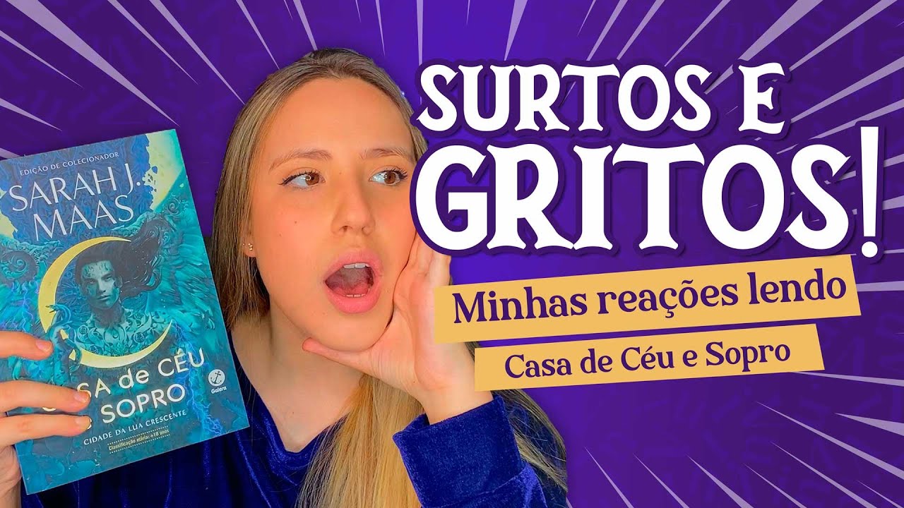 CIDADE DA LUA CRESCENTE: Vlog lendo CASA DE C&Eacute;U E SOPRO pela primeira vez! COM SPOILER