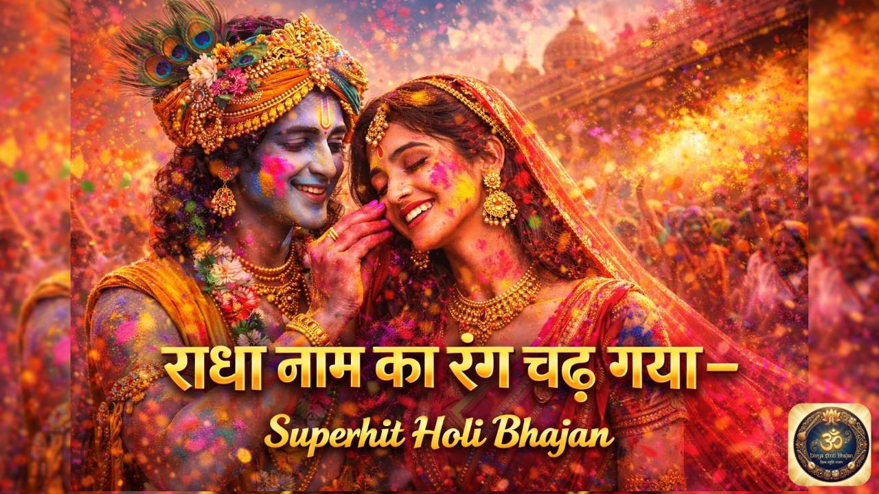 Radha Naam Ka Rang Chadh Gaya | Radha Krishna Holi Bhajan | 🎨🦚 Best Radha Krishna Holi Bhajan
