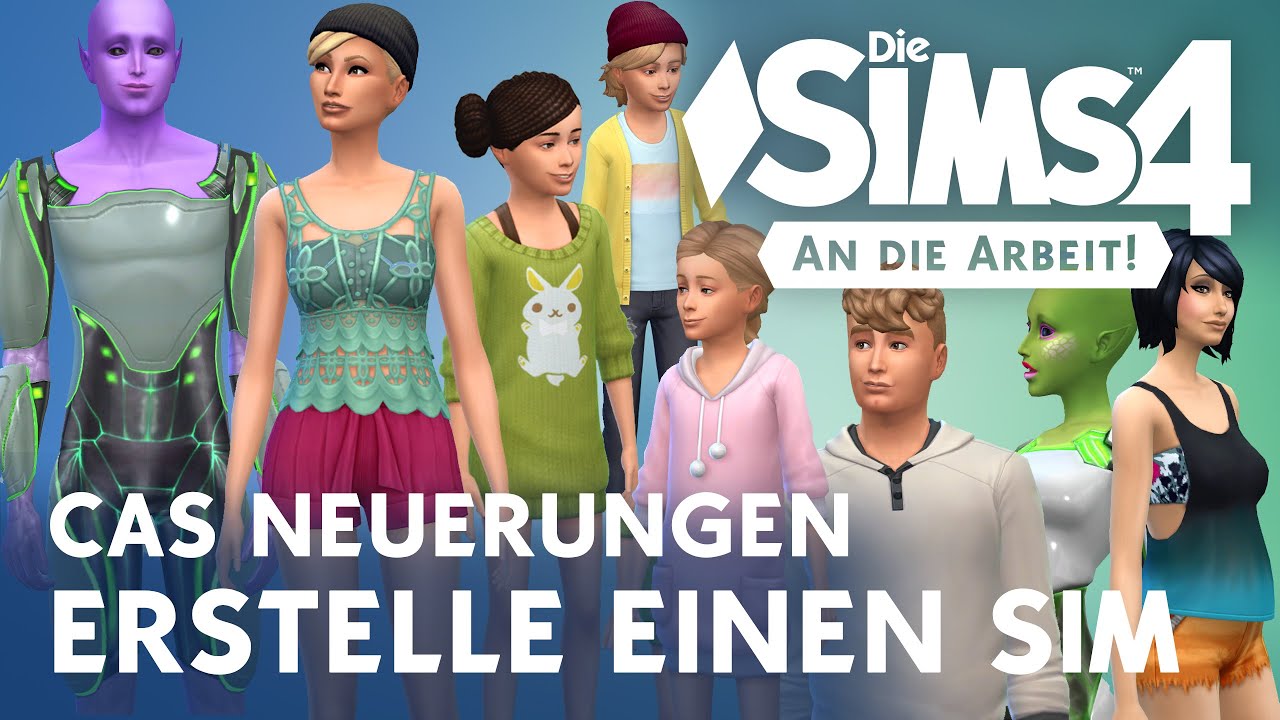 Die Sims 4 An die Arbeit CAS - Erstelle einen Sim-Neuerungen