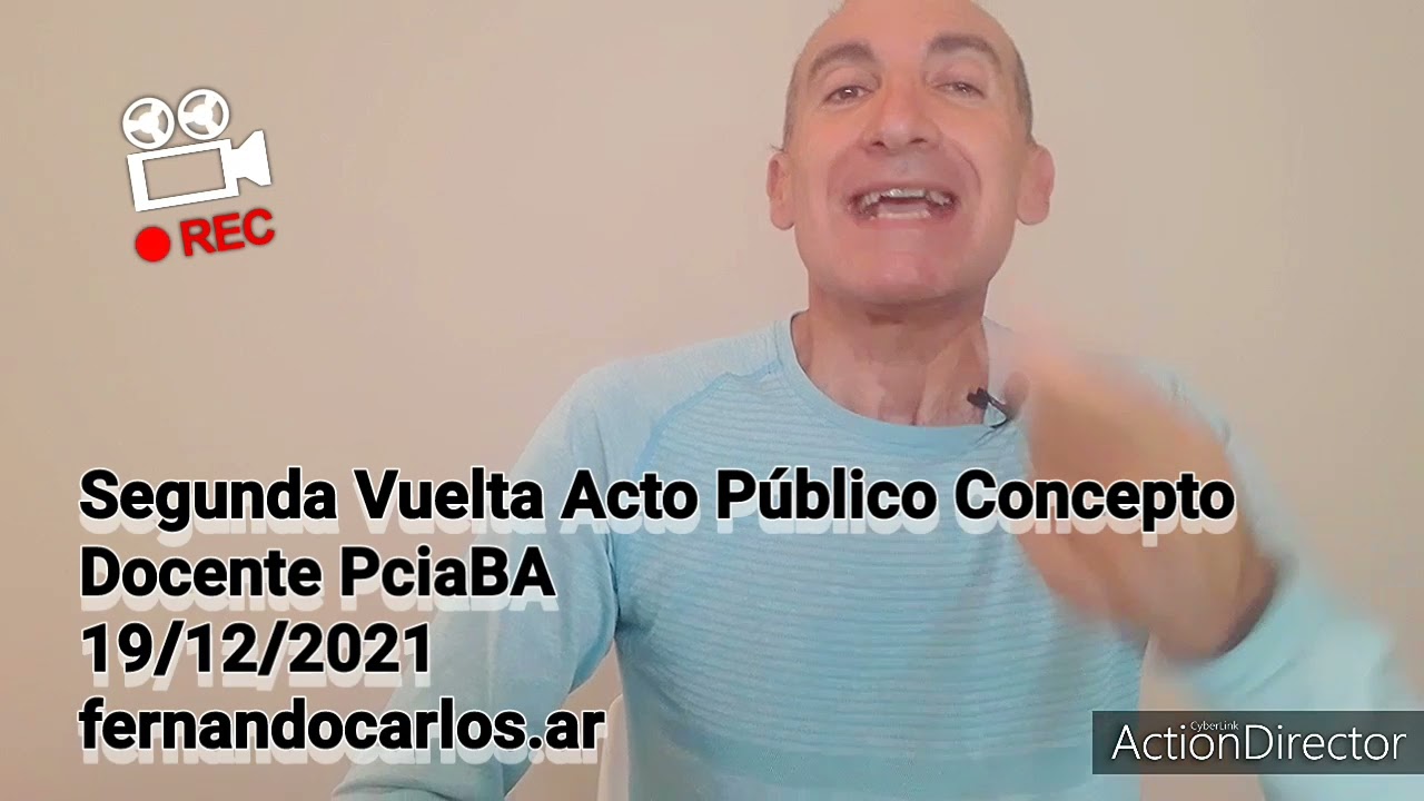 Segunda Vuelta Acto Público Docentes PciaBA