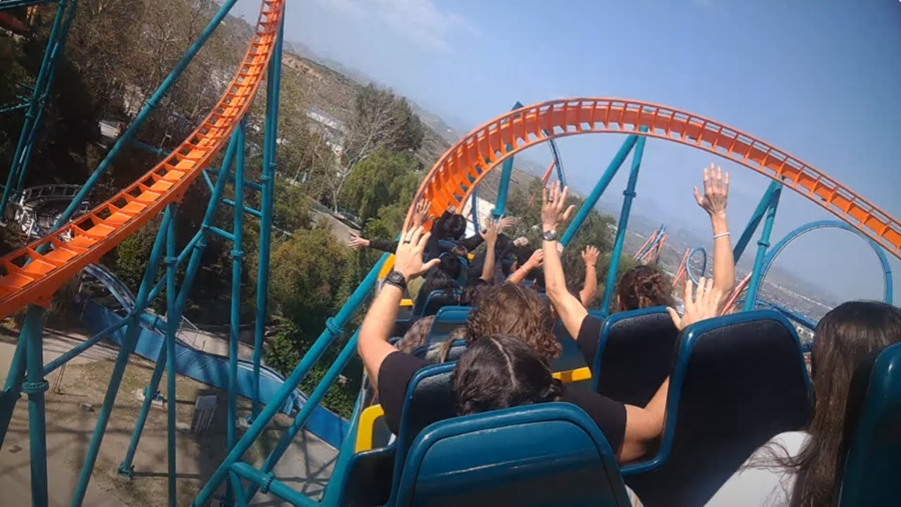 Goliath - Six Flags Magic Mountain - Row 10 (4K HD POV) - March 2025