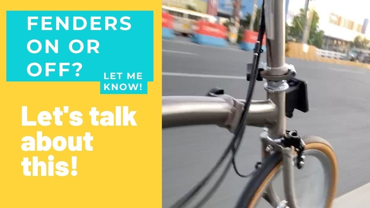 Fenders On or Off? 3Sixty Folding Bike Schwalbe One