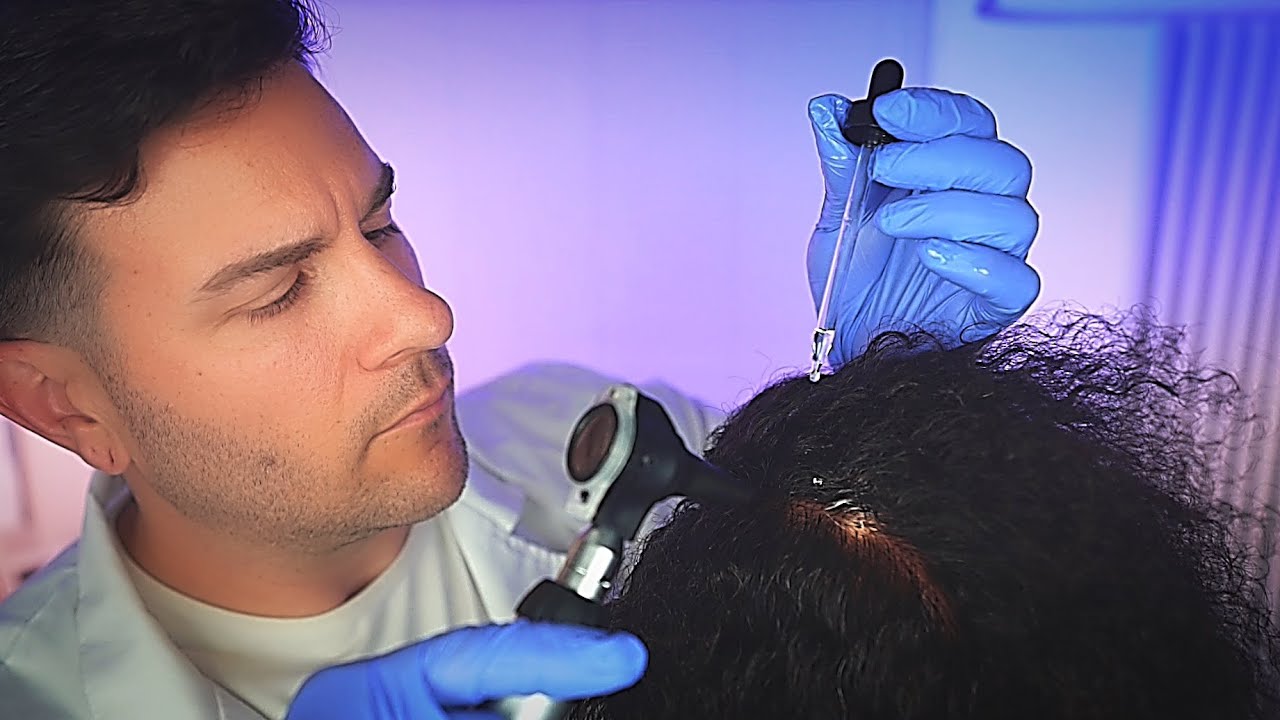ASMR Relaxing Afro Hair & Scalp Check-Up | Detailed Doctor Roleplay