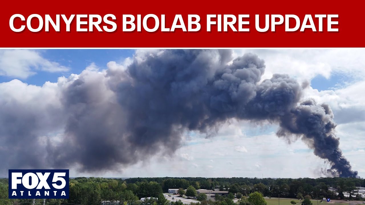 LIVE: Conyers BioLab fire update | Rockdale County officials hold press conference