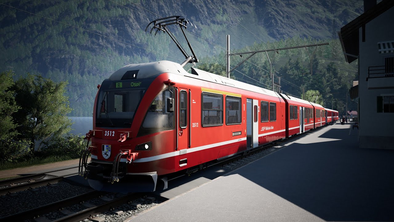 Bernina Express (Berninaline) Tirano - Ospizio Bernina - RTX 4090 Ultra settings (TSW 4)