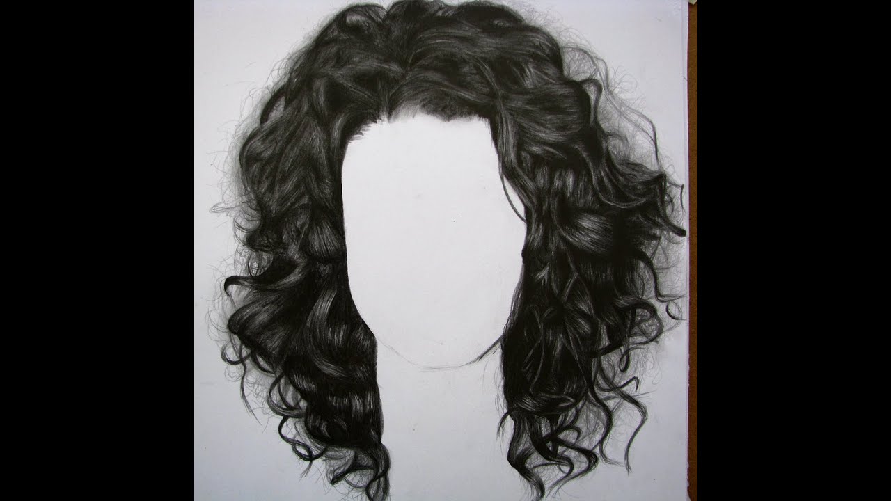 Cómo dibujar cabello chino/quebrado - How to draw curly hair