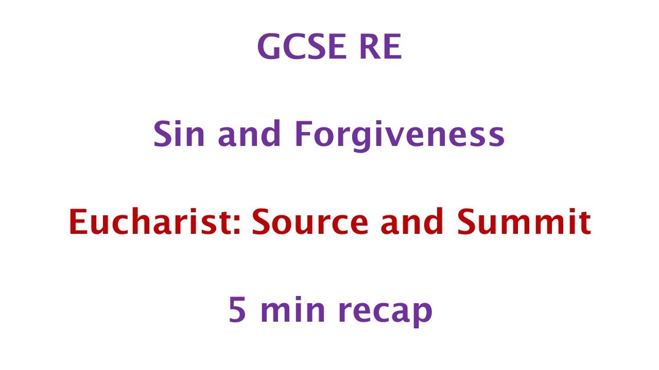 GCSE RE (Eduqas) - Eucharist 5min recap