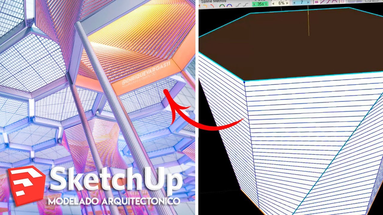 CURSO DE SKETCHUP | Plugin Curviloft | Modelado Avanzado
