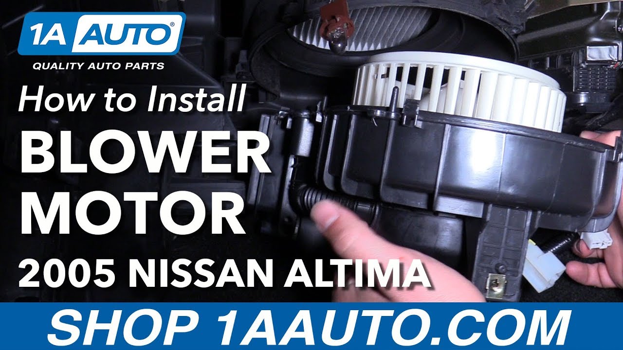 How to Replace Heater Blower Motor 05-06 Nissan Altima