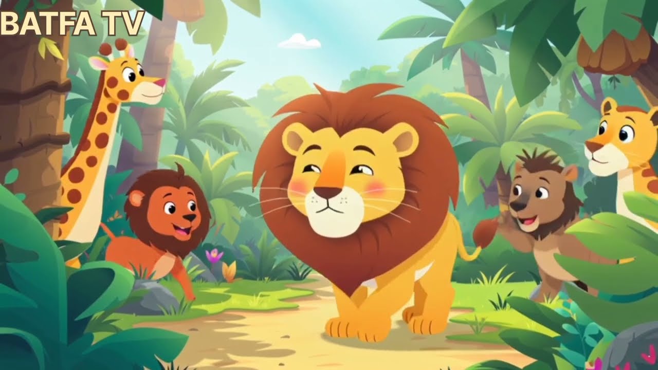 Sher Aaya| शेर आया | Popular Kids Rhyme | Hindi Poem For Children's| Cute Cartoon Song| BATFA TV|
