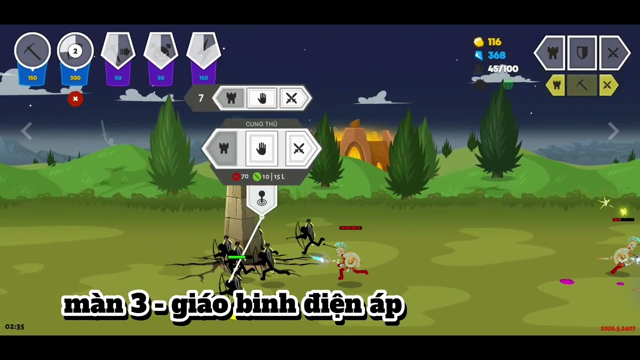 Chiến dịch nhưng chỉ được sử dụng đơn vị cung thủ😎 / phần 1
