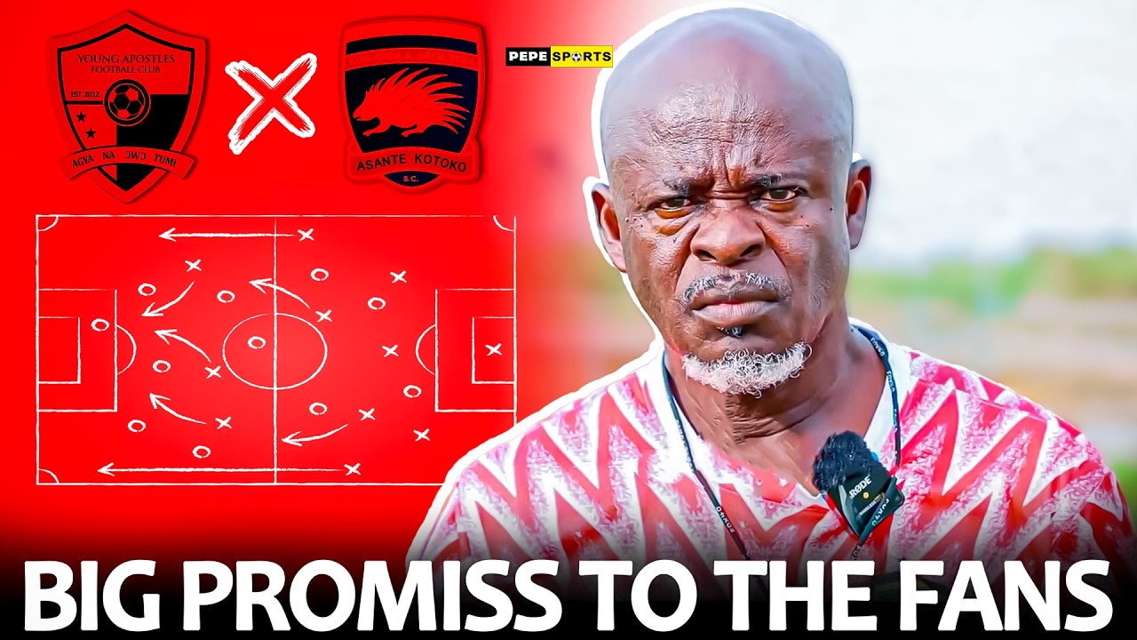 ASANTE KOTOKO 🇦🇹 COACH PRINCE OWUSU PROMISS WIN AT APOSTLES 🔥 HEARTS 🏳️‍🌈 COACH DIDI SPEAK ....