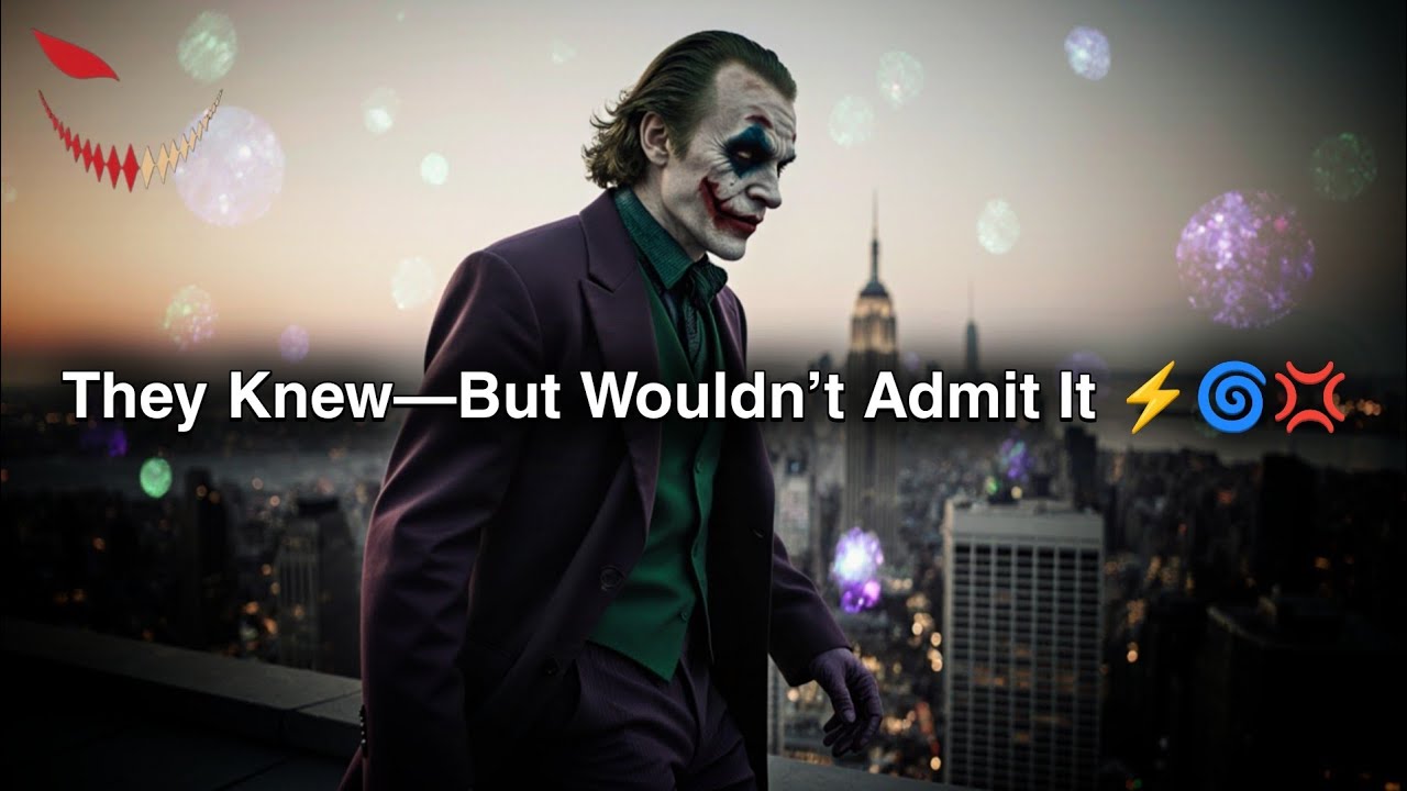 They Avoided Naming It ⚡😶‍🌫️ Until Your Presence Made It Impossible to Ignore - Joker Speech