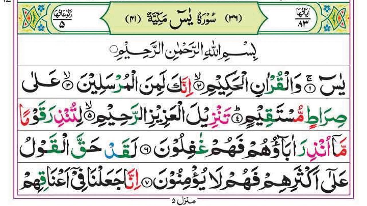Surah Yasin 🕌💚+ | Surah YASEEN (Ya-Seen) | سورة يس | Live