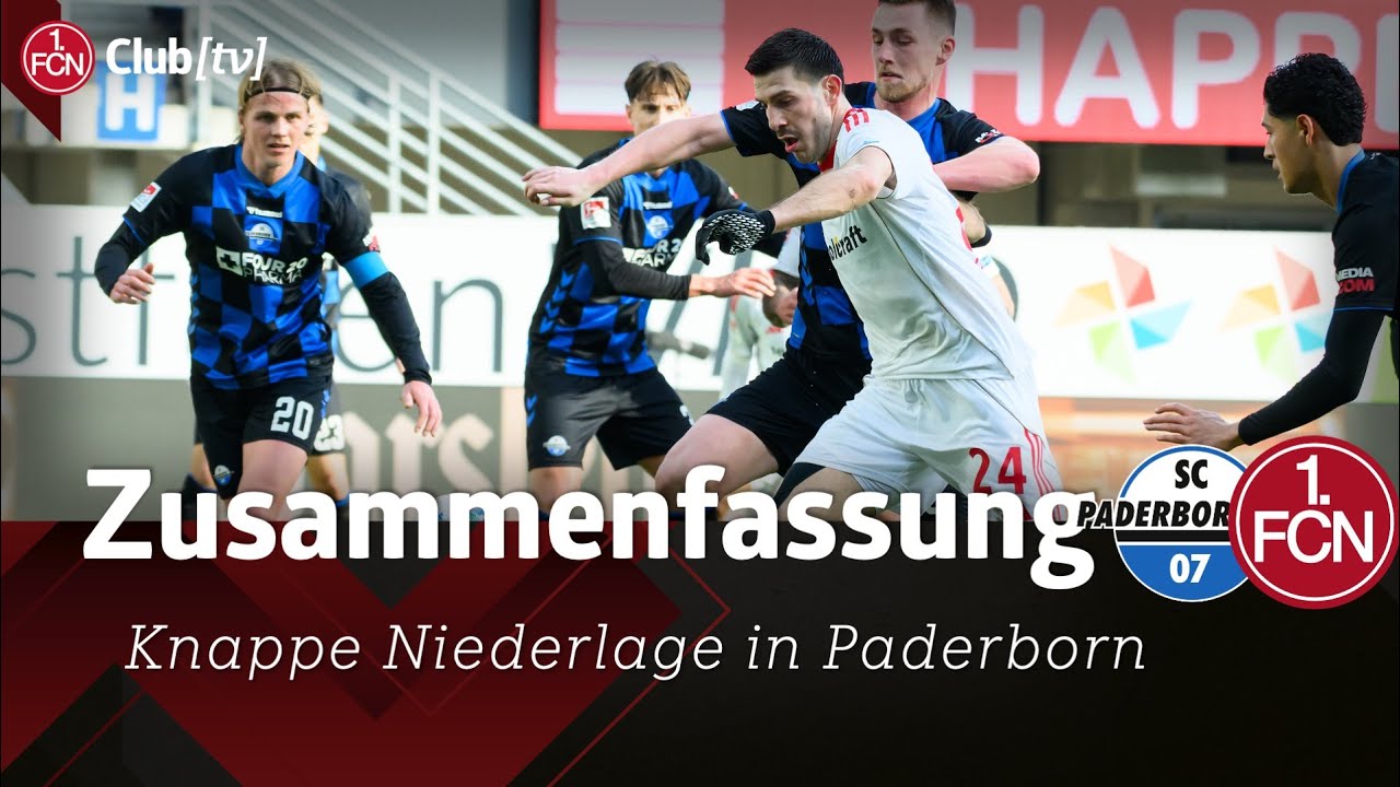 Paderborn - N&uuml;rnberg Zusammenfassung | 21. Spieltag der 2. Bundesliga | 1. FC N&uuml;rnberg