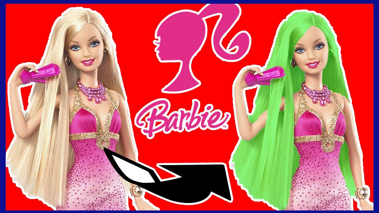 BARBIE SAÇ DÖNÜŞÜMÜ! BARBIE KUAFÖRDE SAÇINI UNICORN RENK YAPTIRDI! Bidünya Oyuncak