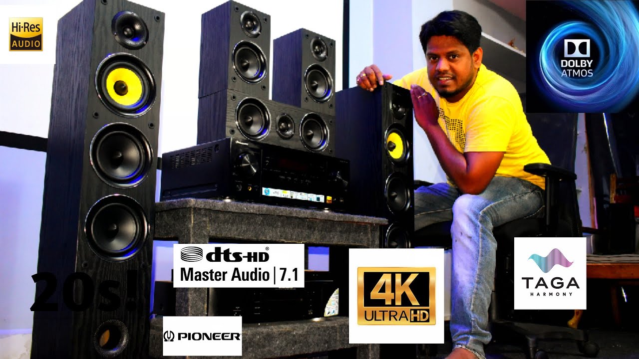 LOW PRICE 9.2 DOLBY ATMOS pioneer vsx930 WITH TAGA harmony speakers5.0