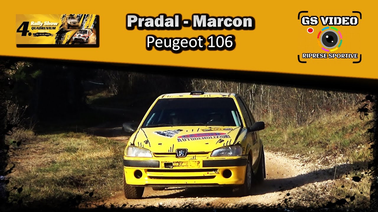 4. Rally Show Quadruvium 2025 | Elia Pradal - Lisa Marcon | Peugeot 106