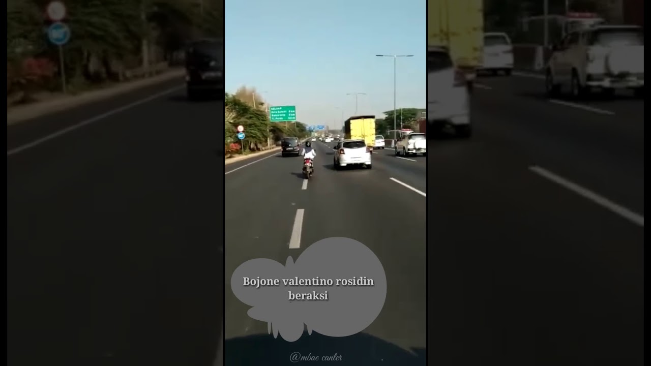 Virall...!!! Emak-emak ngebut di jalan tol