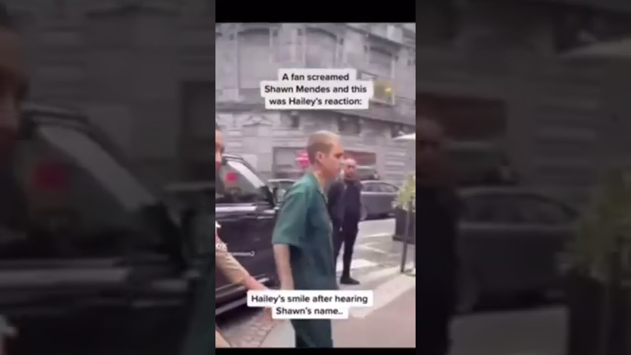this fan screamed Shawn Mendes instead of Justin to Hailey Bieber #shorts #justinbieber #hailey