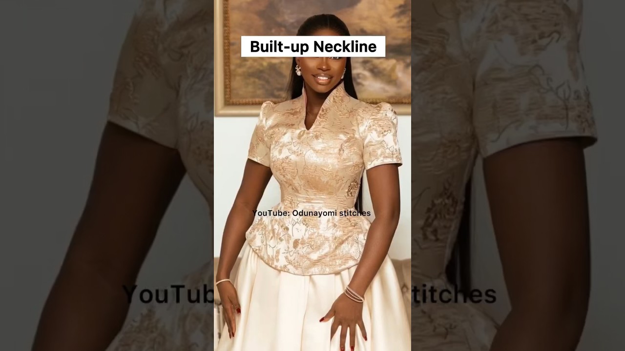 Built up neckline tutorial 🔥 #youtubechamps #100shorts2024 #odunayomistitches