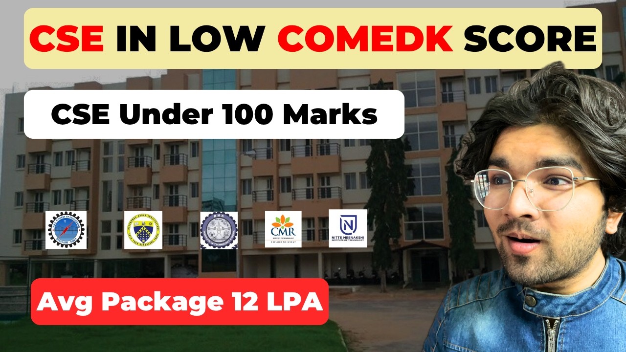 Best CSE Colleges for 70&ndash;100 Marks in COMEDK 2026 🔥 Low Rank Strategy!