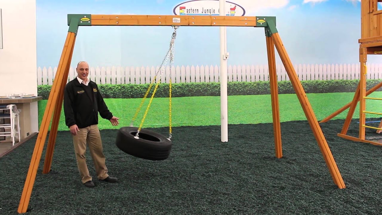 Classic Wooden Tire Swing