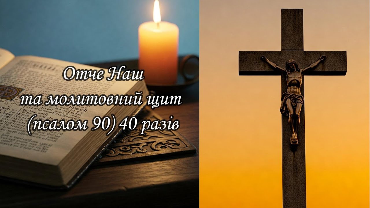 Псалом 90 і Отче Наш 40 Разів — Молитовний щит від Усякого Зла #молитва #псалтирь #біблія