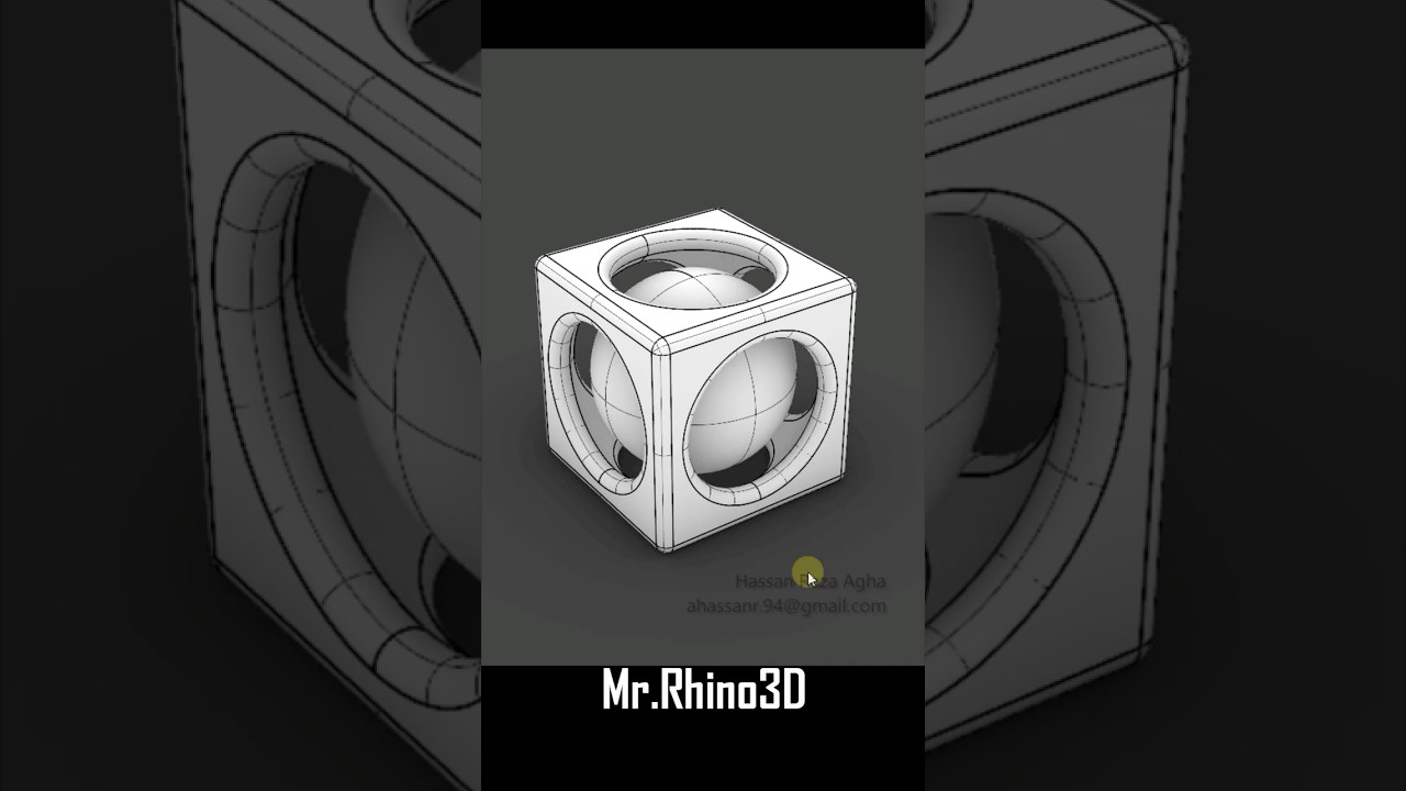 Simple Decorative Shape in Rhino 8 &ndash; #rhino3d #rhinoceros #rhinotools #rhinocommands #learning