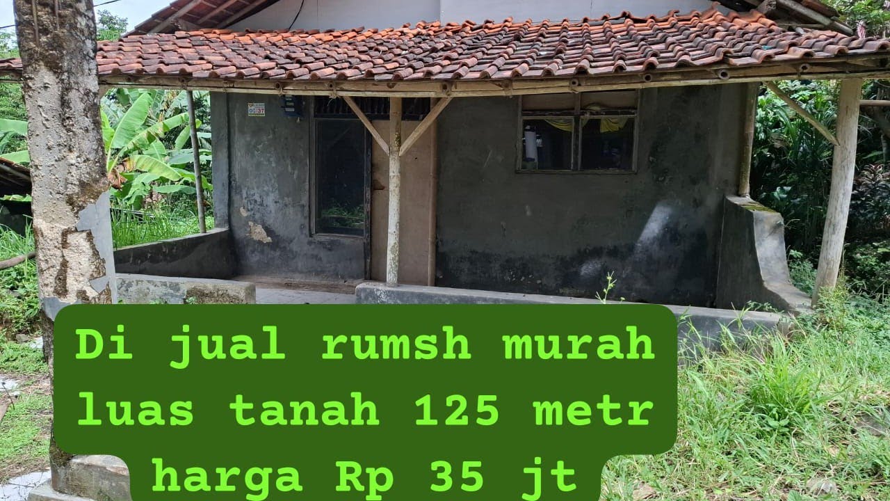 Di jual rumah kampung murah luas tanah 125 m harga Rp 35 jt nego ter jual