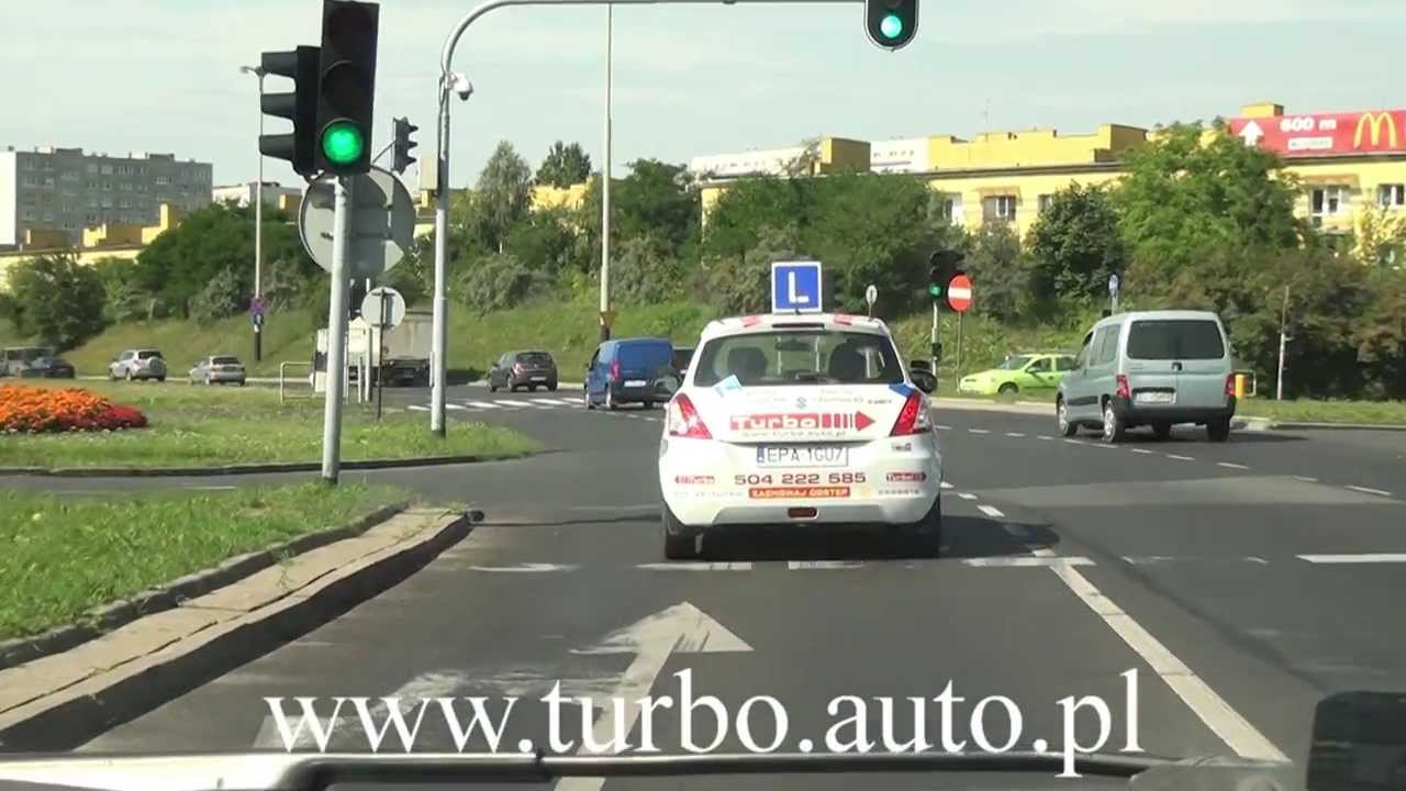 TRASA 2 WORD Łódź Maratońska(fragmenty) - egzamin praktyczny z OSK Turbo Pabianice