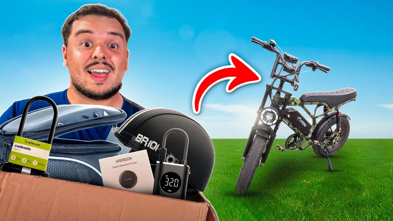 Comprei os Acessórios de Bicicleta Elétrica Mais Vendidos da Shopee