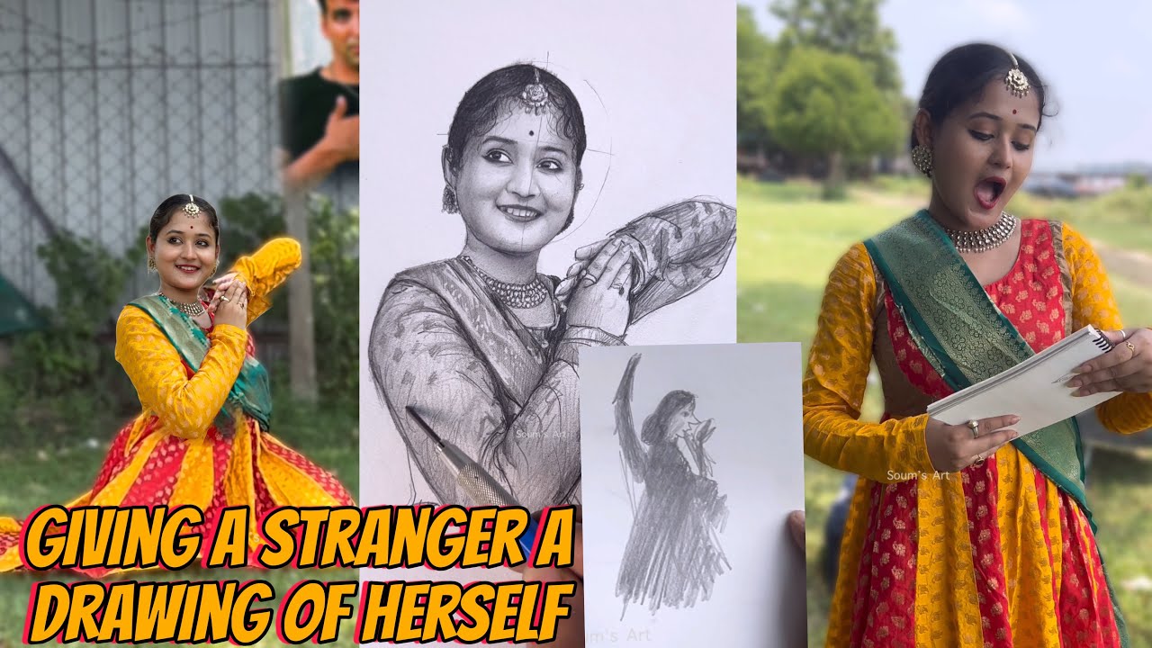 Drawing prank with Dancing Girl 😍 | Wait for her reaction 😝 #prank #funny #art 