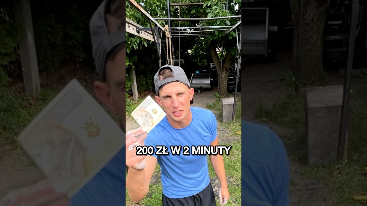 200 zł w 2 minuty - nic prostszego! #zwis #drążek #motywacja #rekordzista