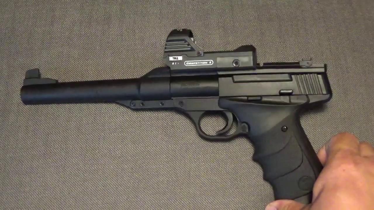 Browning Buck Mark URX 4,5mm Diabolo mit Walther Competition II Green Dot - Test