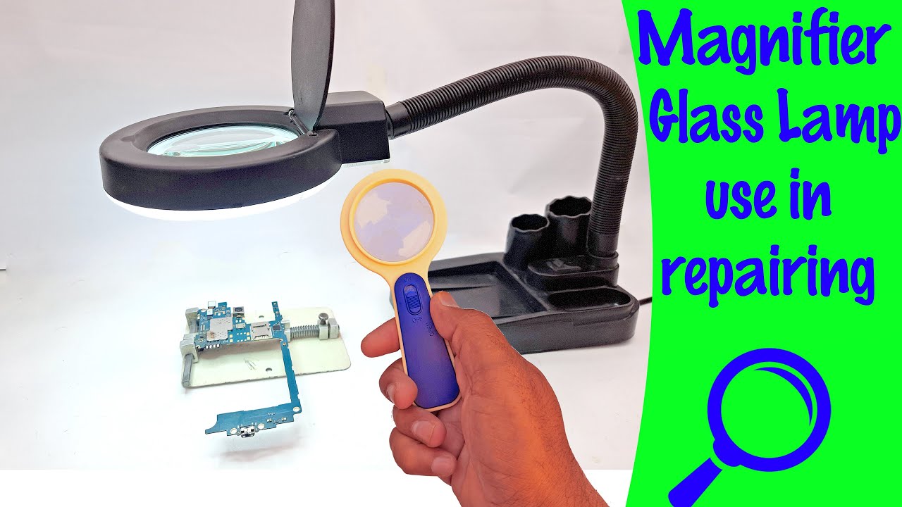 How to use Magnifier glass lamp in mobile phone repairing for micro soldering Tutorial#6