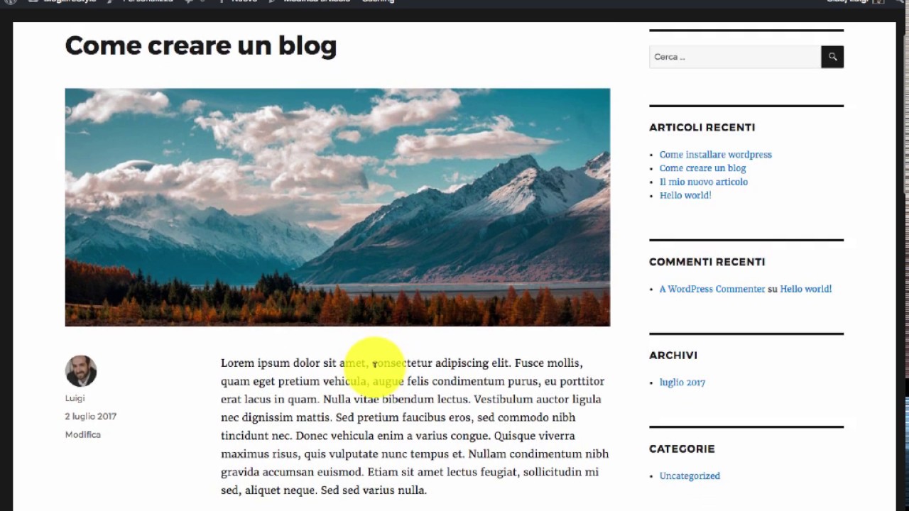 Video tutorial Wordpress: Impostazioni, Strumenti, Plug-in