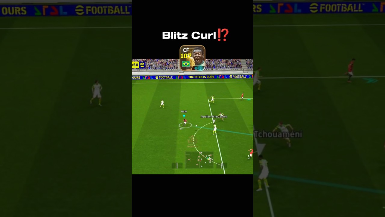 Is pele Having Blitz Curl😱🤯 Efootball 2025 #efootball #recorder #football #shorts #showboat #viral