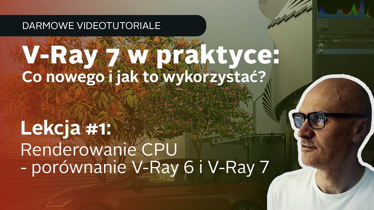 V-Ray 7 w praktyce - Lekcja1: Renderowanie CPU – Czy V-Ray 7 jest szybszy niż V-Ray 6? | PCC Polska