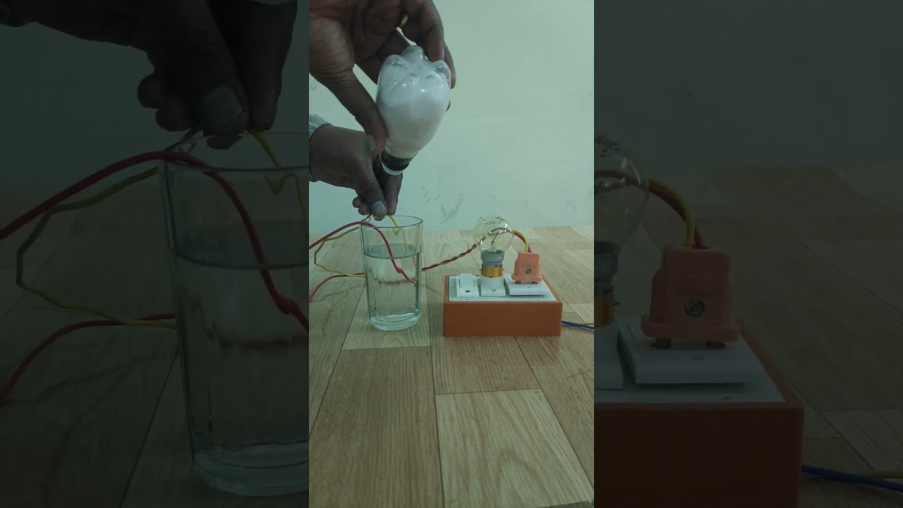SALT WATER IS GOOD CONDUCTOR FOR ELECTRICITY