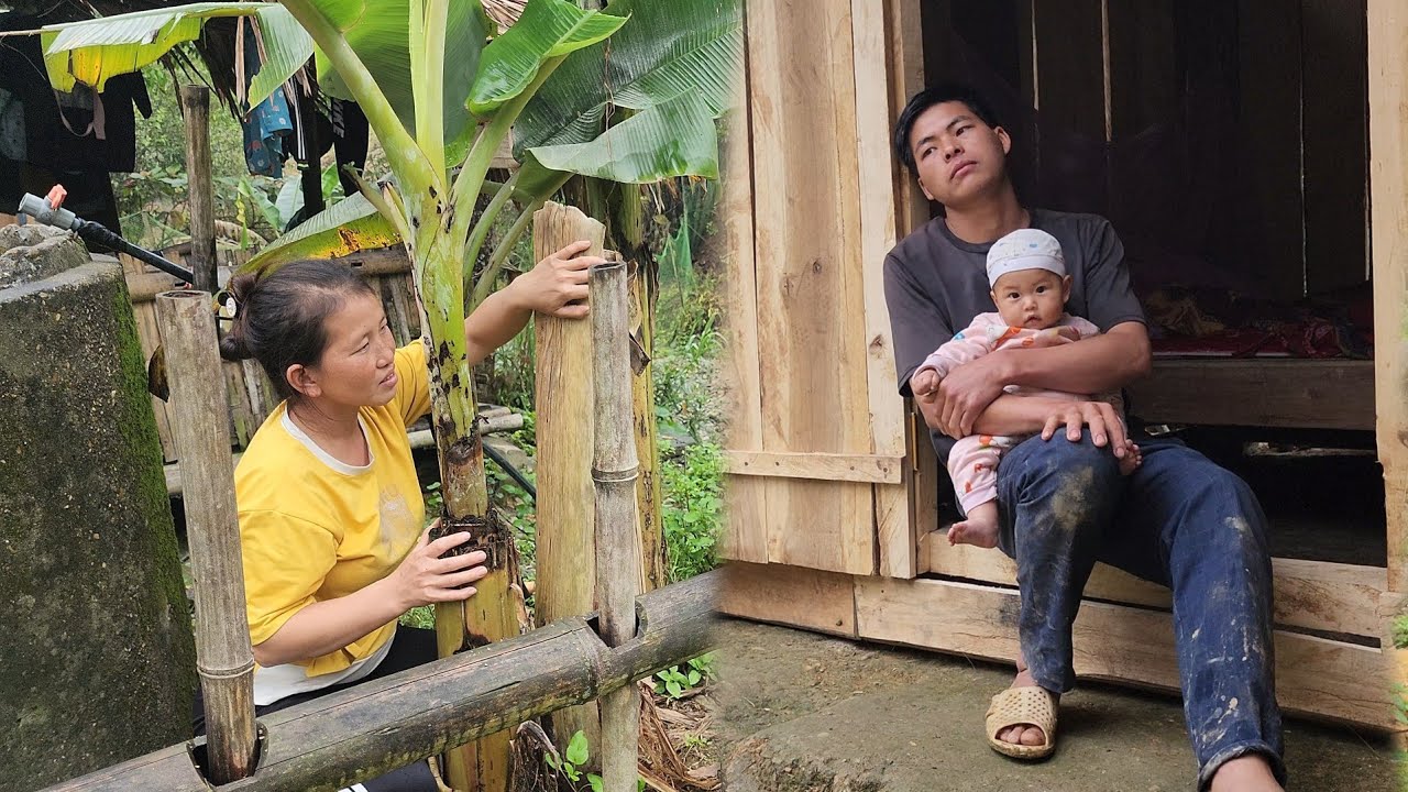 The mother left to work when her child was young and now regrets it, only silently helping job