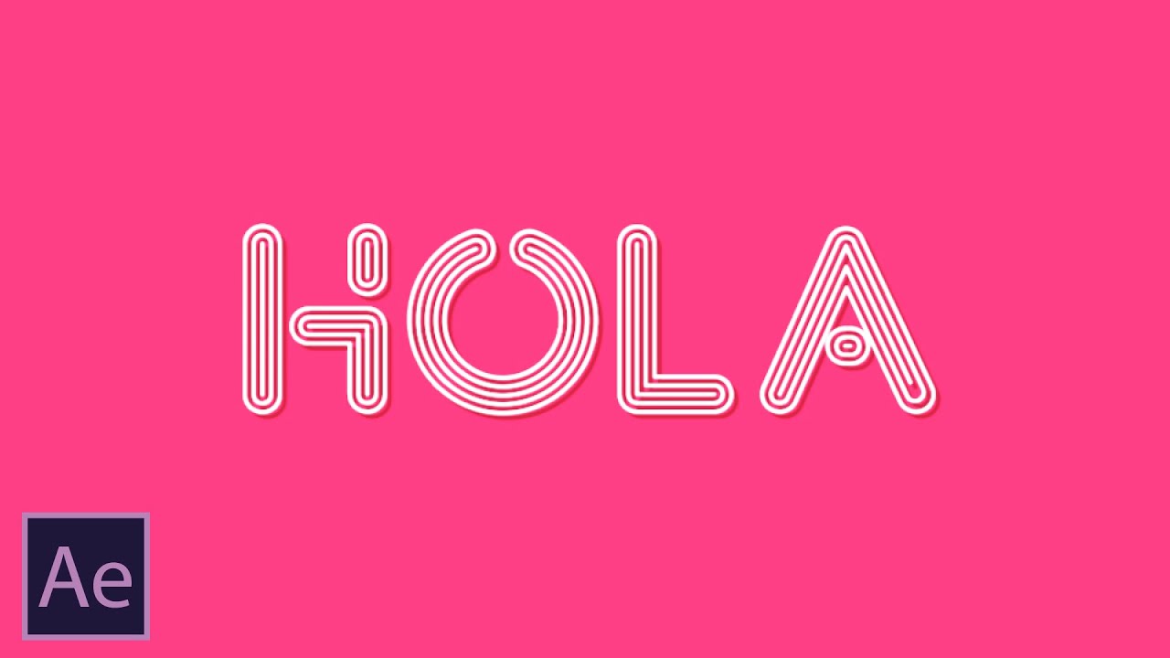 Letras Animadas en Multitrazos | After Effects Tutorial