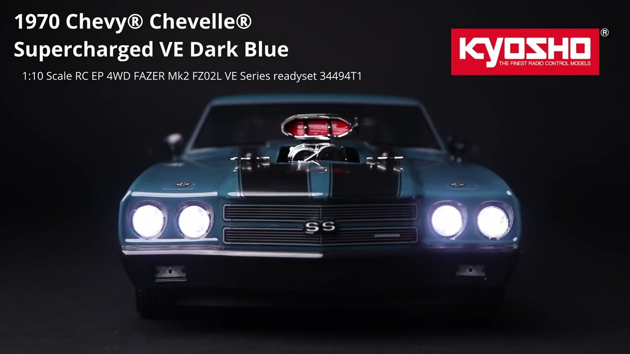 KYOSHO FAZER Mk2 FZ02L VE Series readyset 1970 Chevy&reg; Chevelle&reg; Supercharged VE Dark Blue