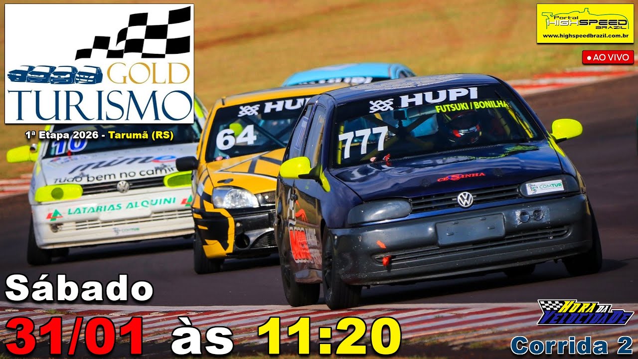 🔴 GOLD TURISMO | Corrida 2 | 1ª Etapa 2026 | Tarumã (RS) | AO VIVO