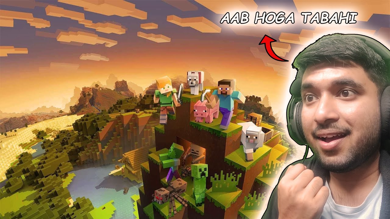 Exploring My Secret Underground Project | Minecraft 🤩