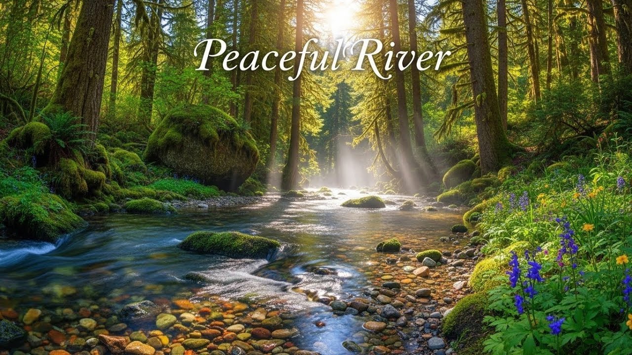 River Stream Sounds 🌊 Relaxing Water Ambience for Sleep and Stress Relief 