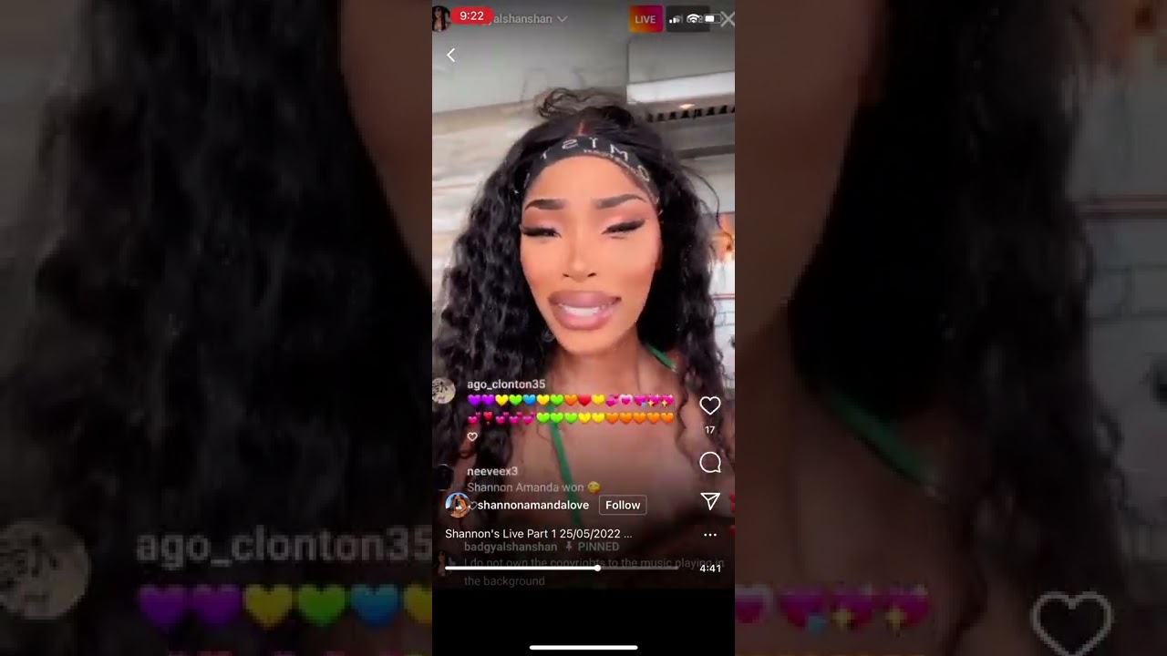 Badgyalshanshan & Amanda  live on IG  pt1