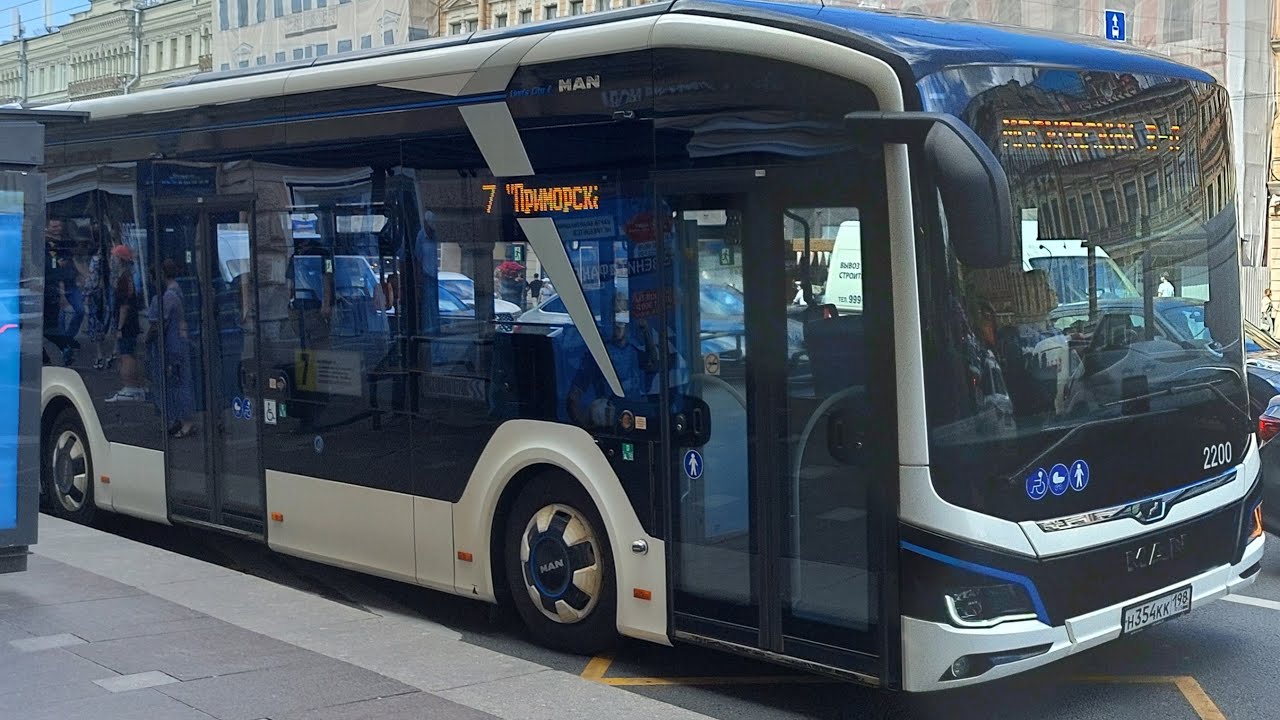 2200 по 7 | Электробус | MAN 12C Lion's City 12 E NL367 | Санкт-Петербург
