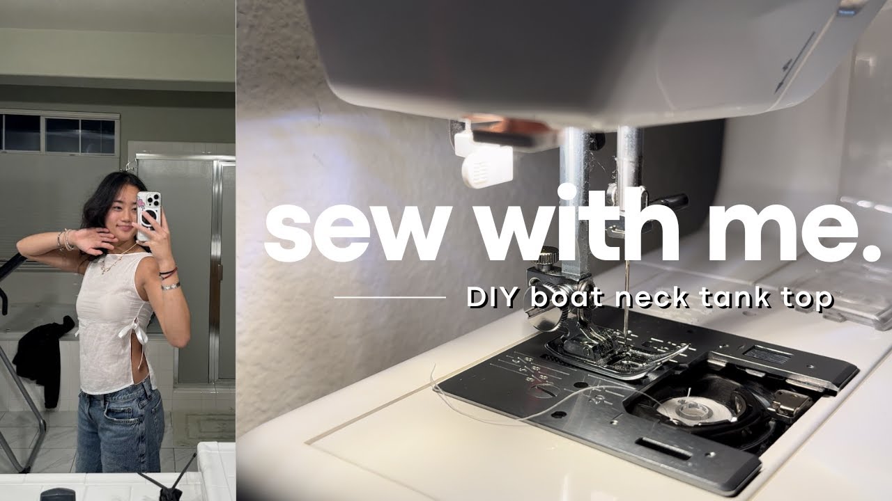 Sew with Me | DIY Boat Neck Tank Top