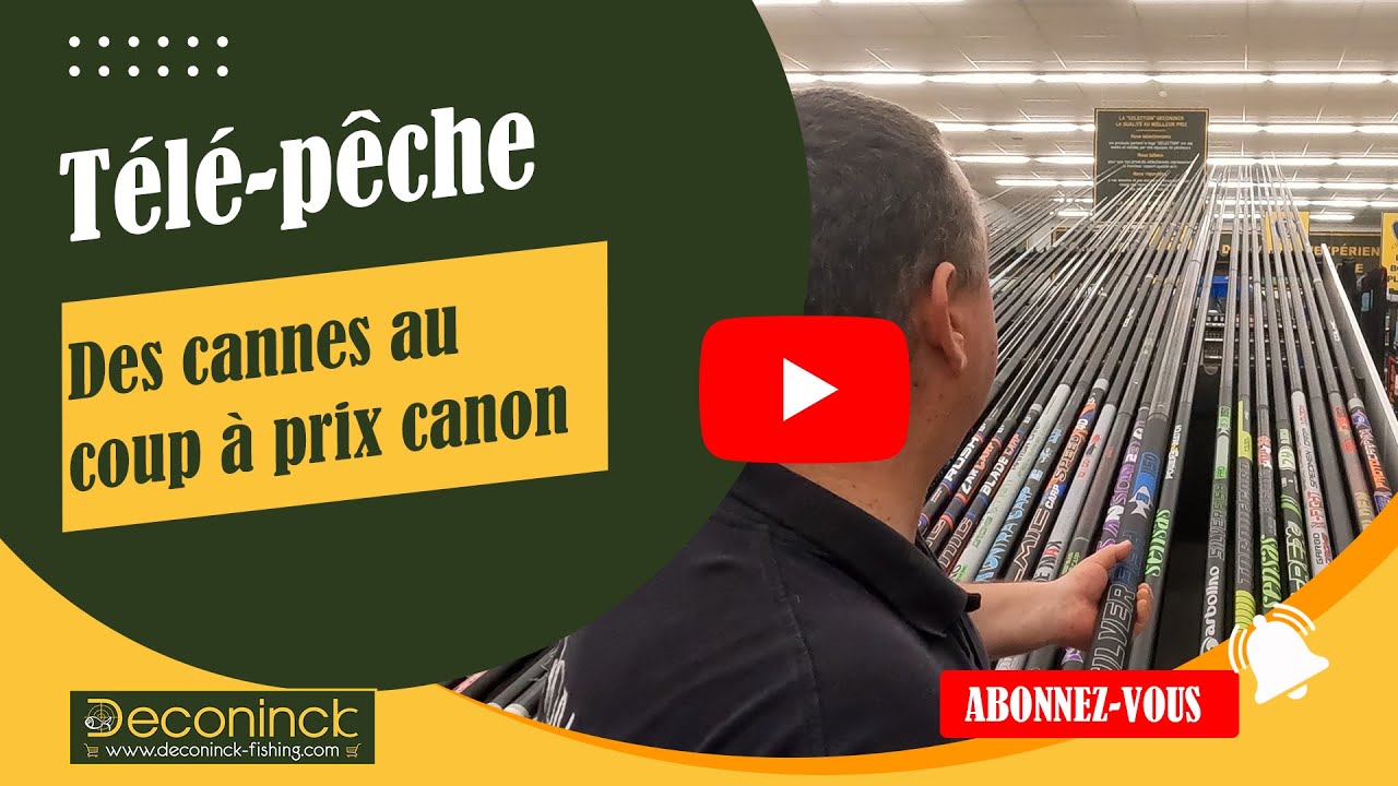 Télé-Pêche ! Nouveau présentoir en magasin avec une sélection de cannes à au coup de grandes marques